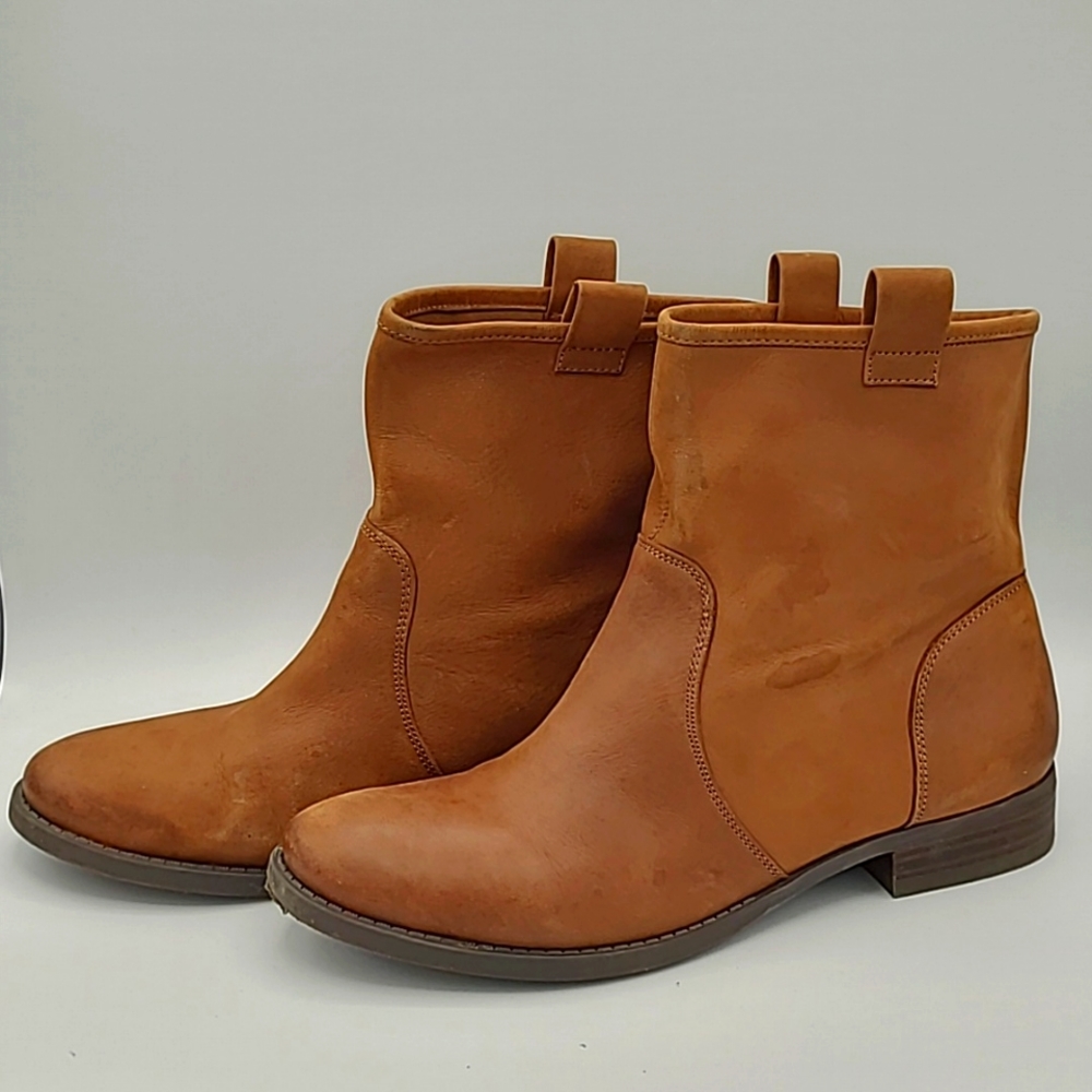 Sole Society Natasha Brown Leather Booties Size 9